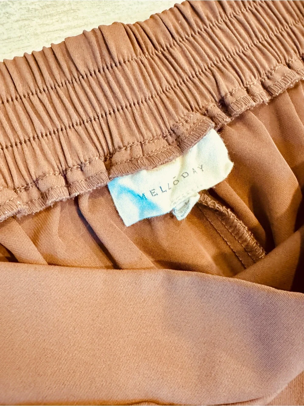 MELLODAY Brown Wide-Leg Ponte Pants - Picture 2 of 5